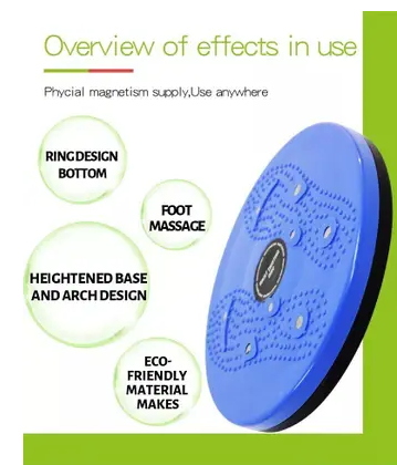 Manogyam Acupressure Twister (Pyramids n Magnets) Ab Exerciser (Blue)