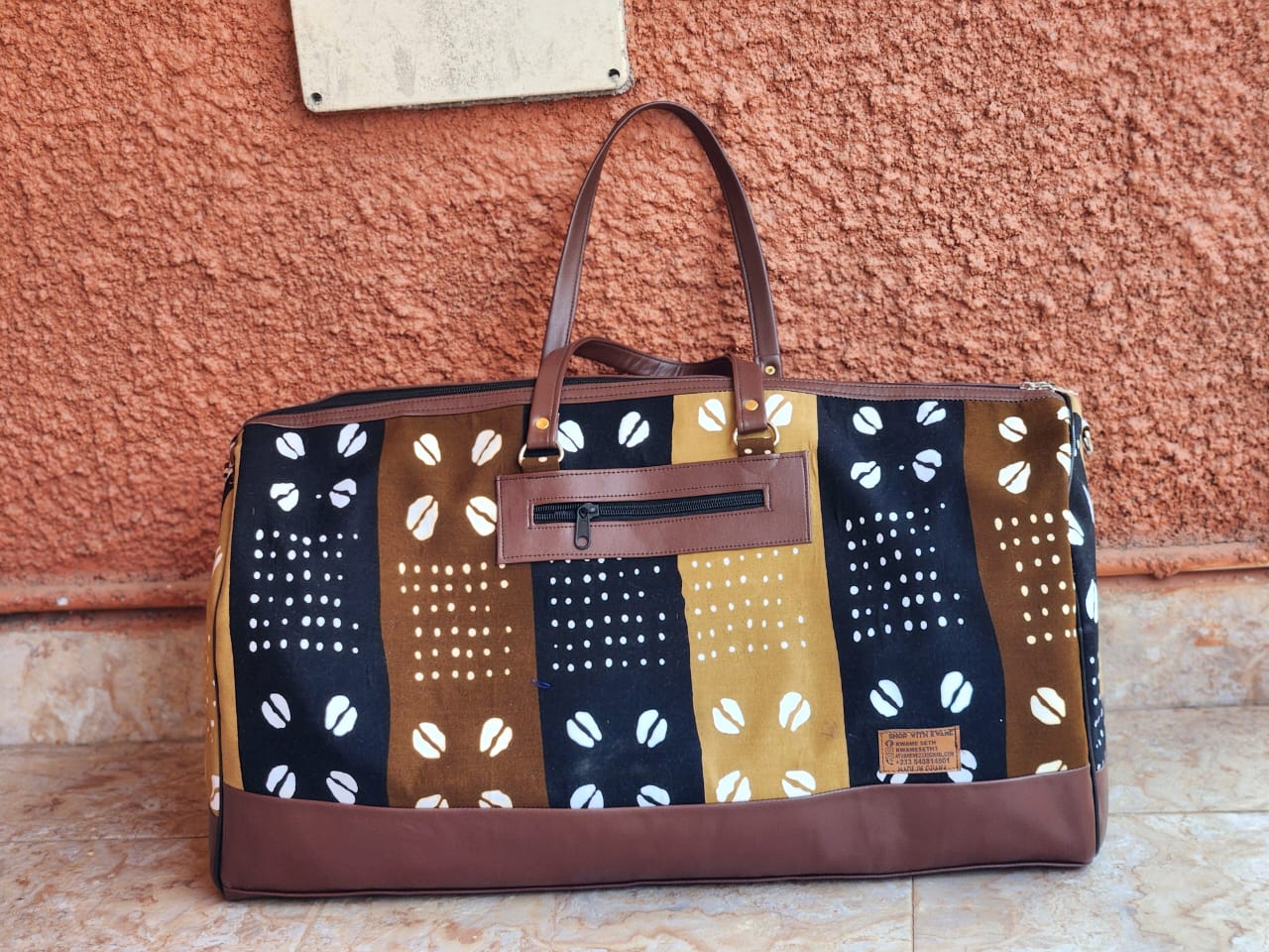 Colorful Patterned Duffle Bag