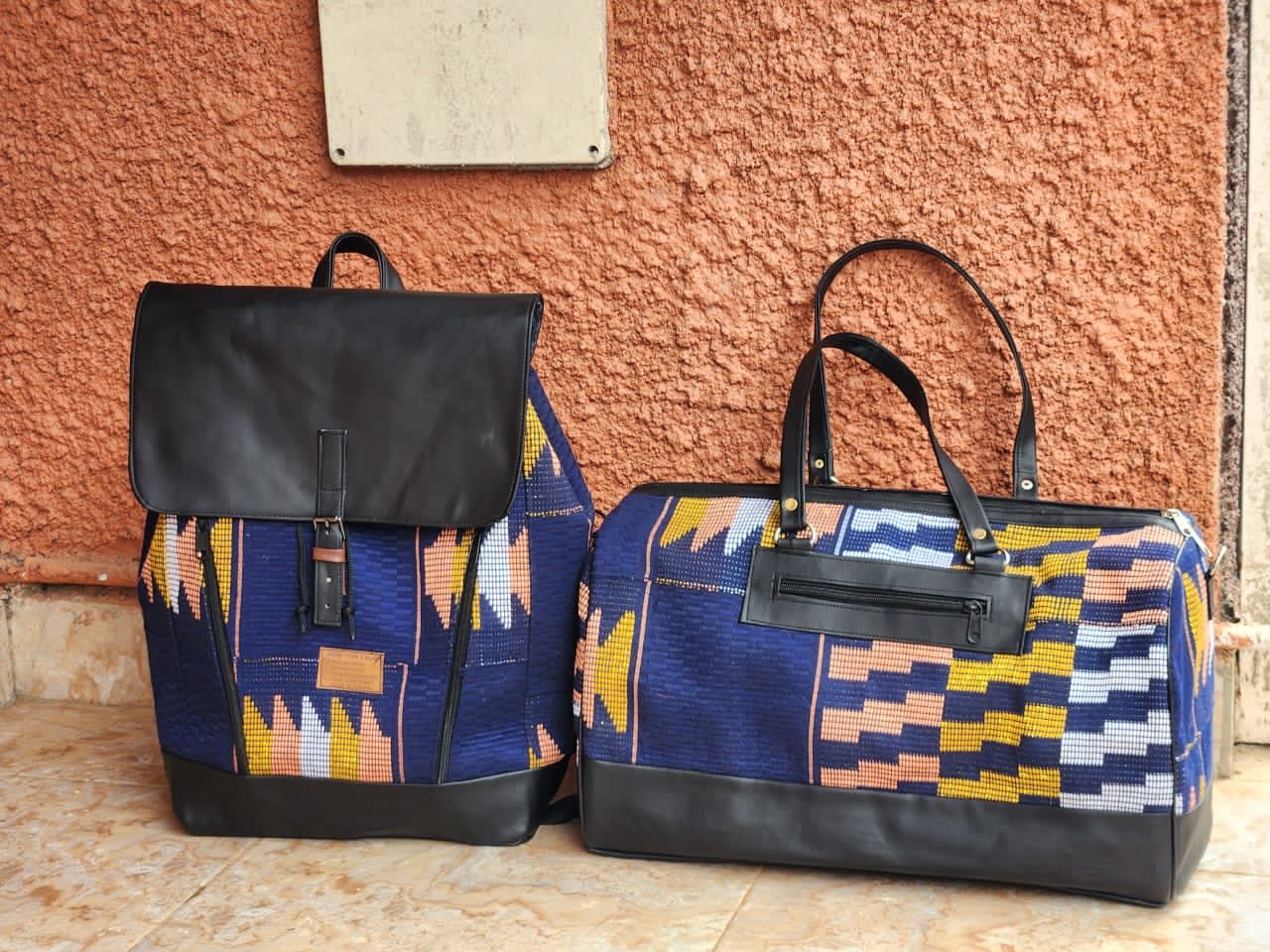 Colorful Patterned Duffle Bag