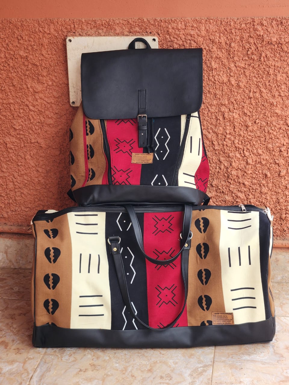 Colorful Patterned Duffle Bag