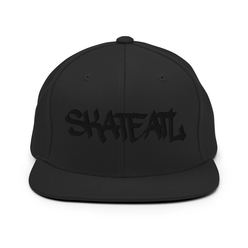 SkateATL Blacked Out Snapback Hat