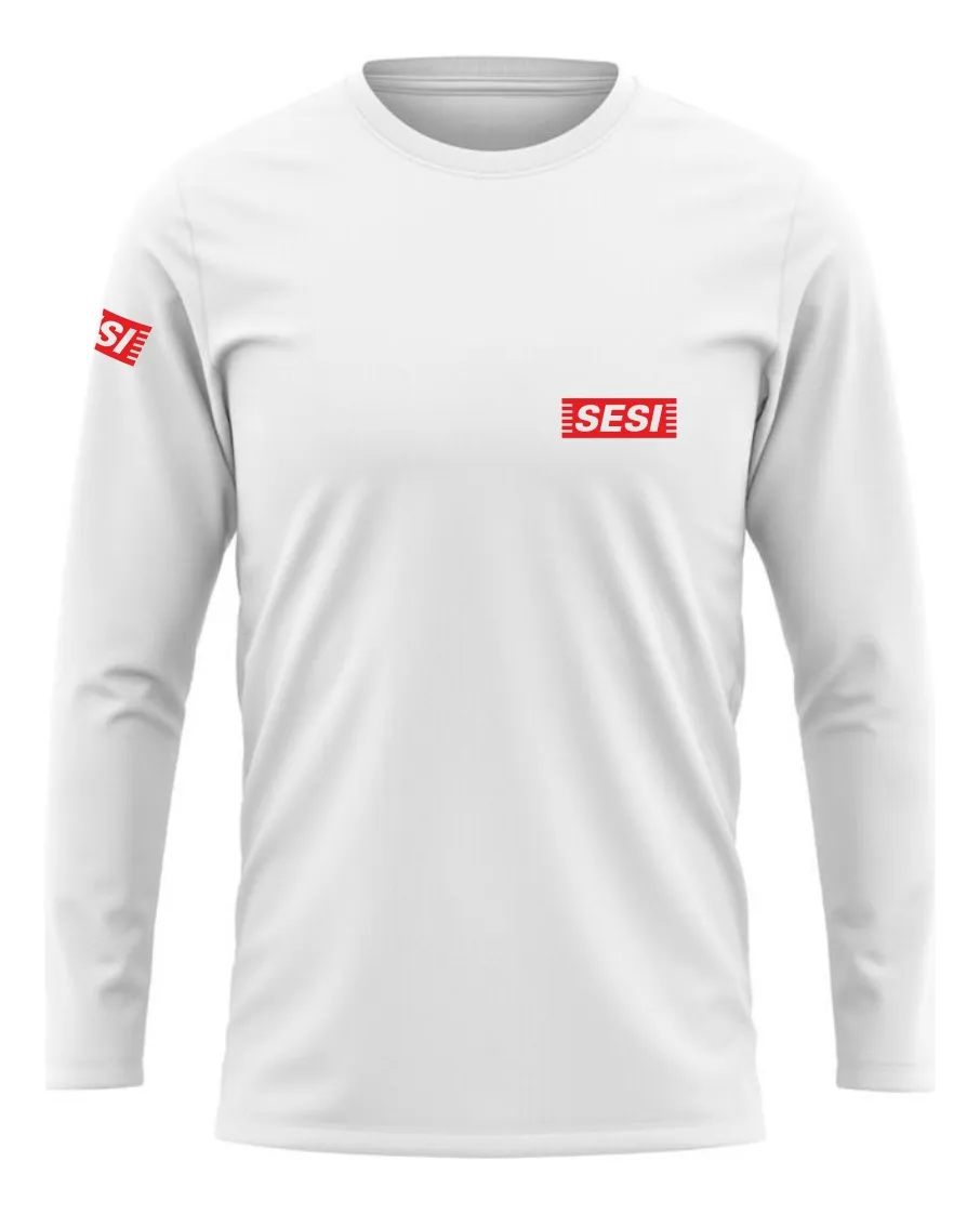 Camiseta Branca manga longa SESI