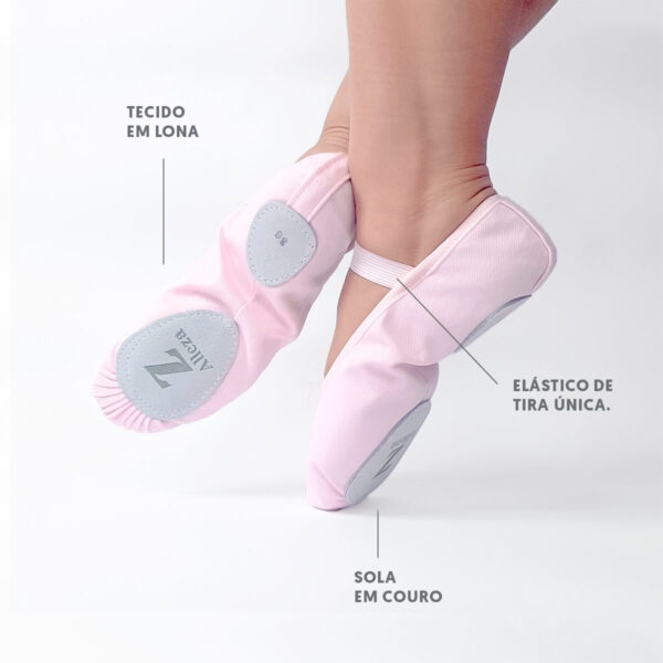 Sapatilha rosa para ballet