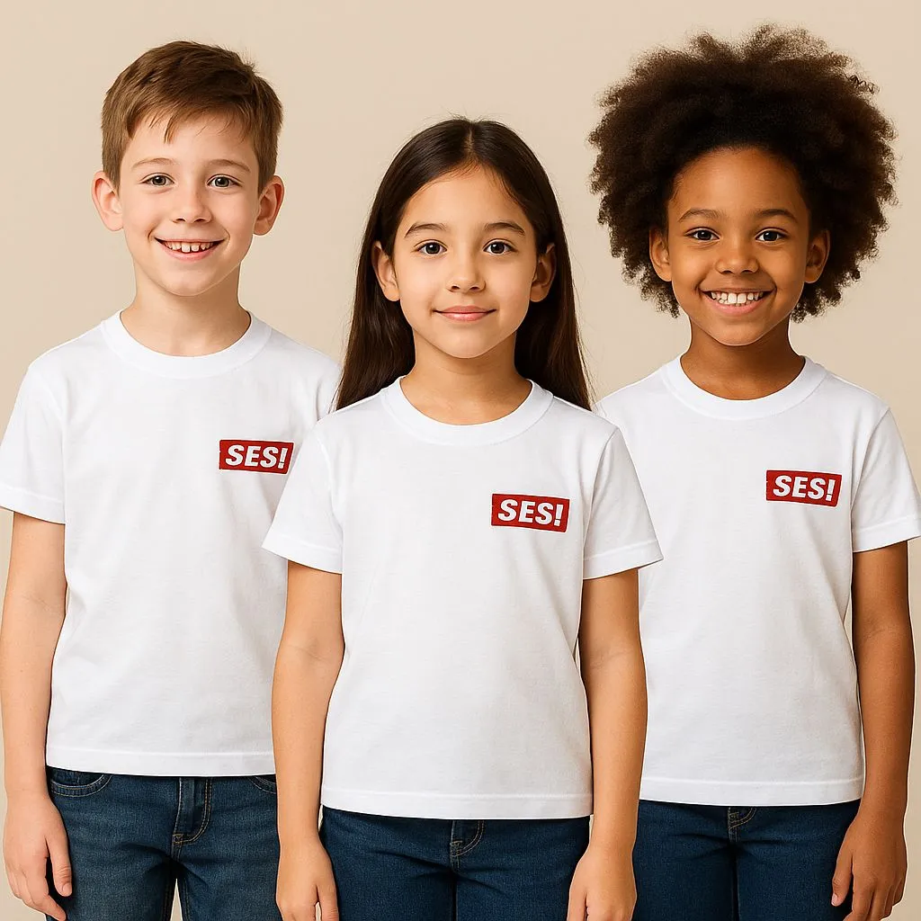 Camiseta Branca manga curta SESI