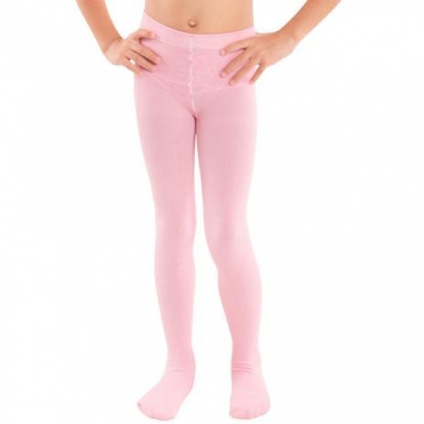 Meia-calça rosa para ballet