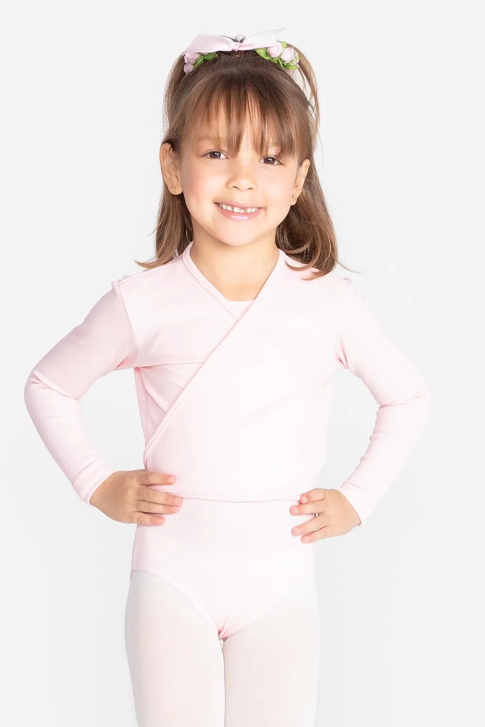 Casaquinho rosa para ballet