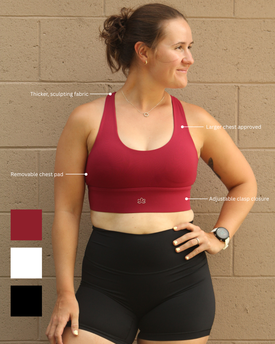 Bloom Bra - Wine Red