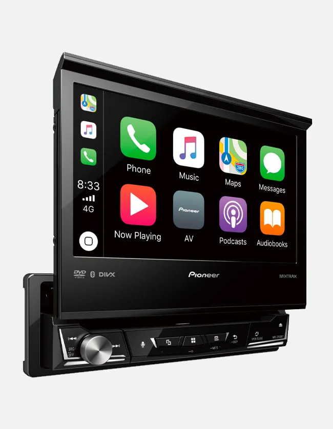 Pioneer AVH-Z7250BT Apple CarPlay, Android Auto, and CD/DVD Flip Out Media Receiver