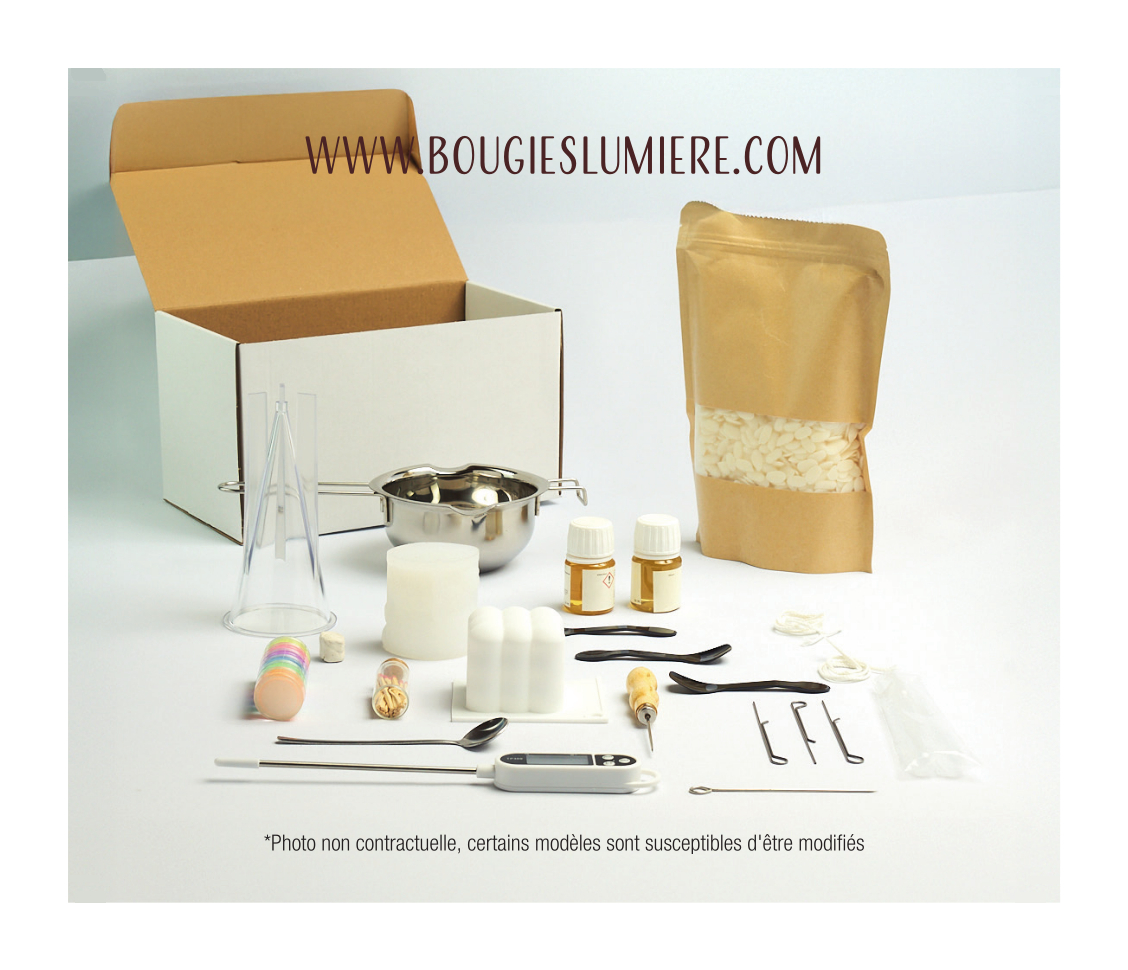 Kit DIY Bougies Moulées :  Donnez forme à la cire