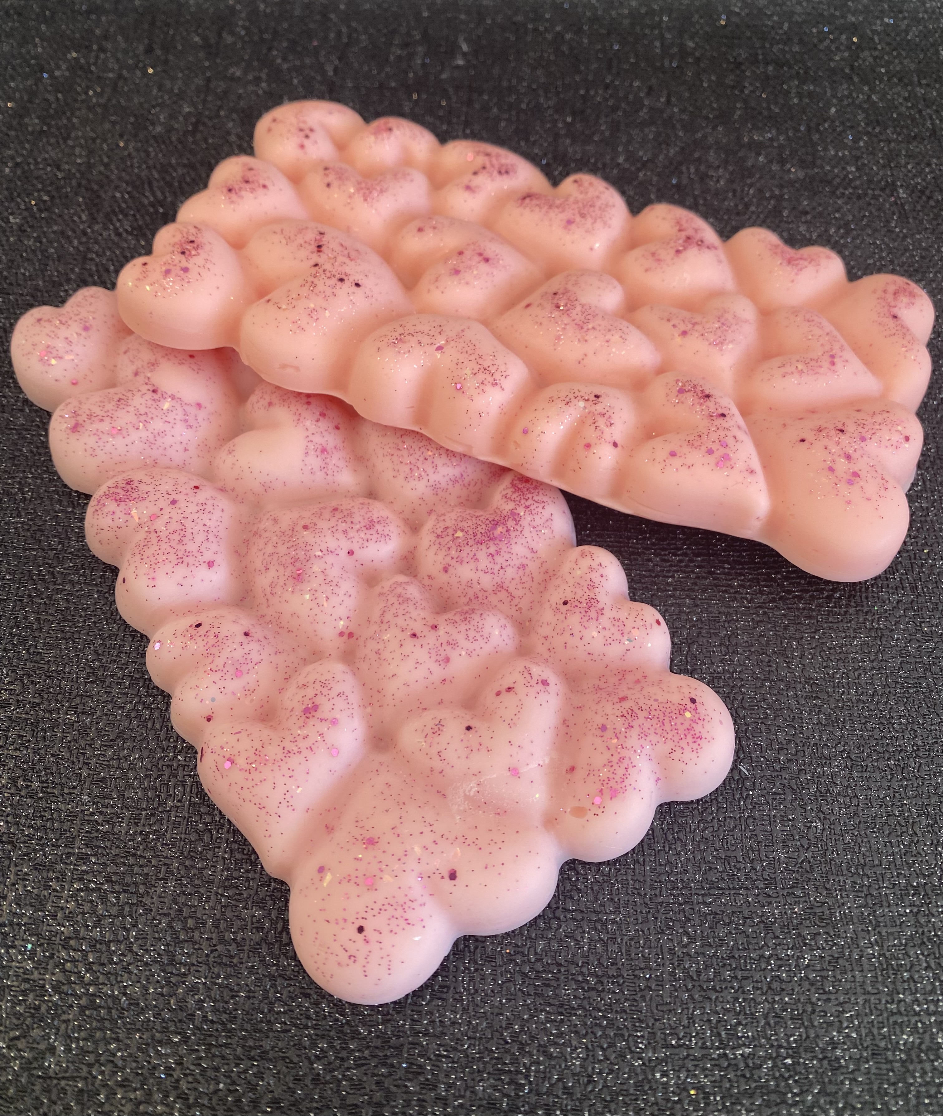 Fondant coeur sous forme de plaque de chocolat