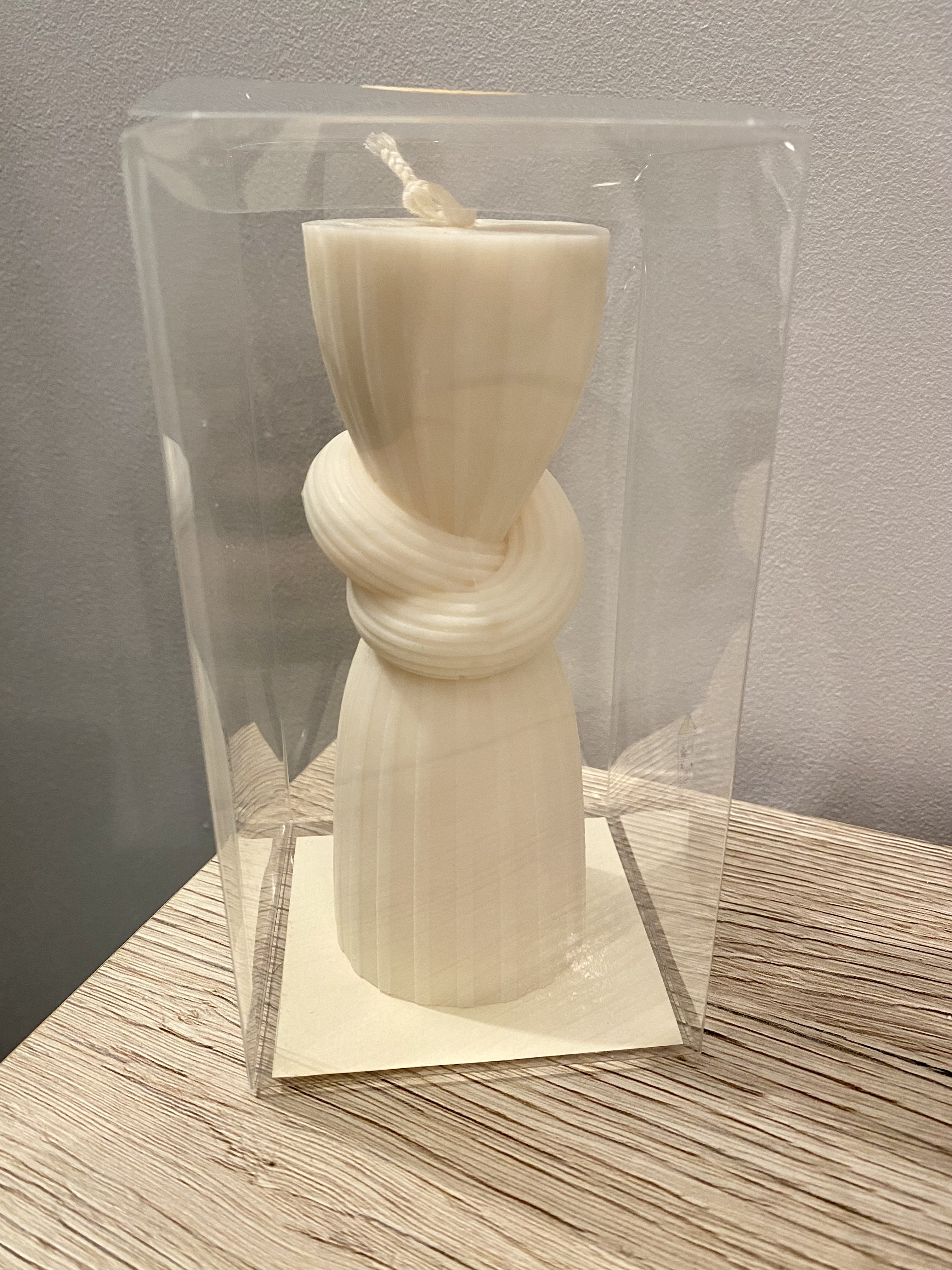 Duo de bougies torsadées 