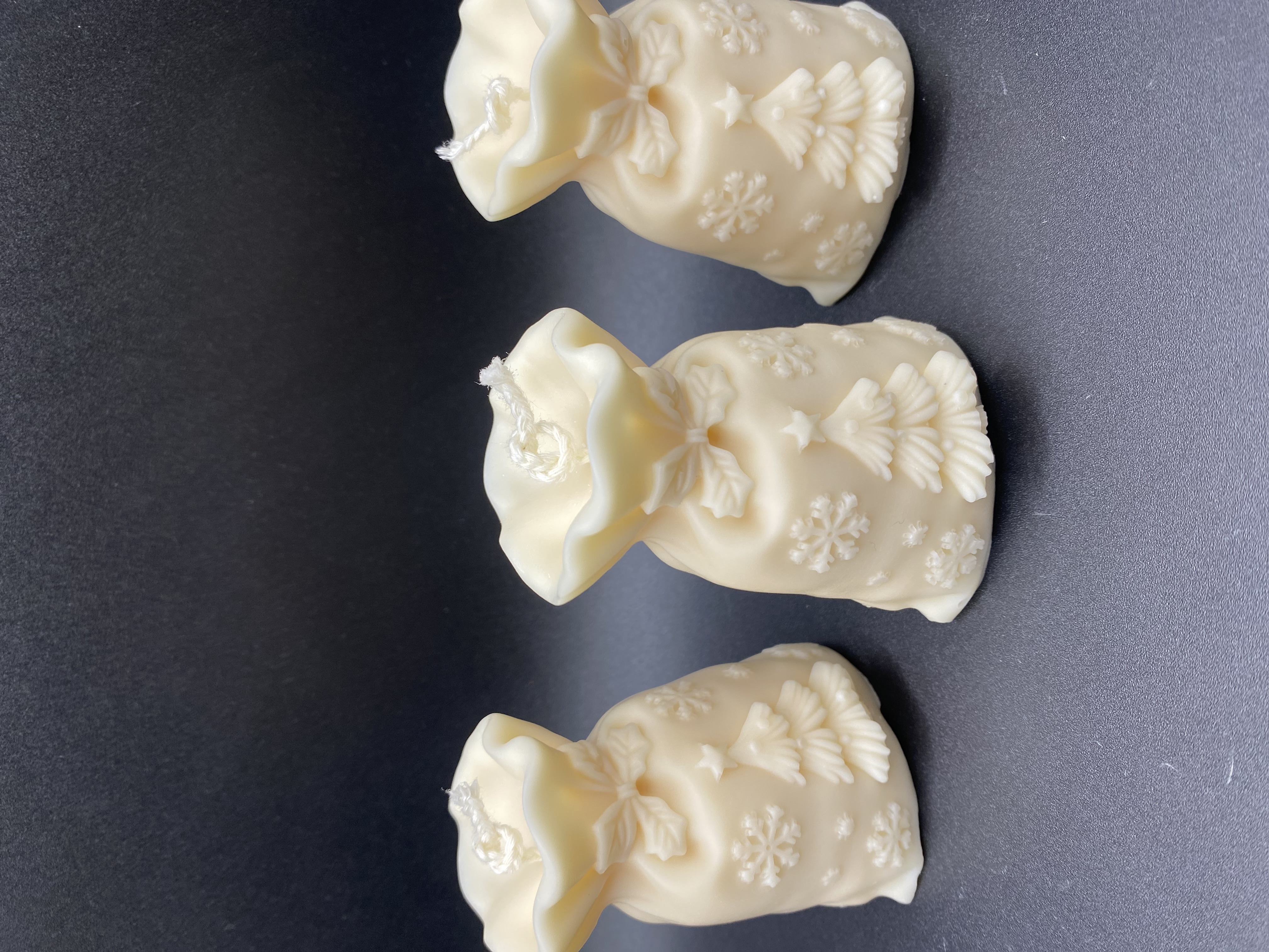 Bougie botte de noël