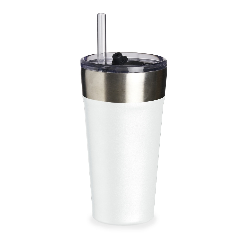 Copo Térmico Inox com Canudo 500 mL Personalizado