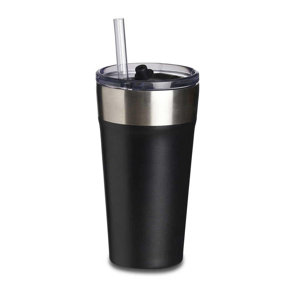 Copo Térmico Inox com Canudo 500 mL Personalizado