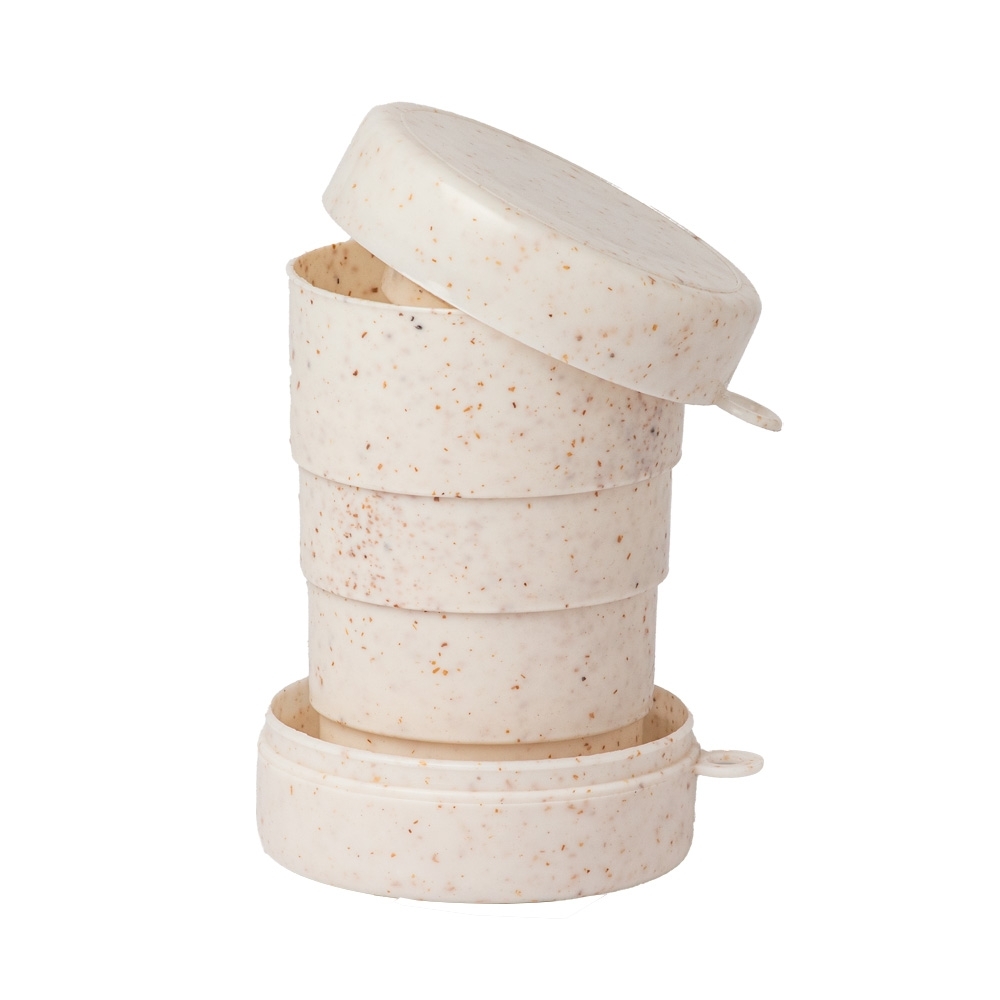 Copo Fibra de Arroz Retrátil 200 mL Personalizado