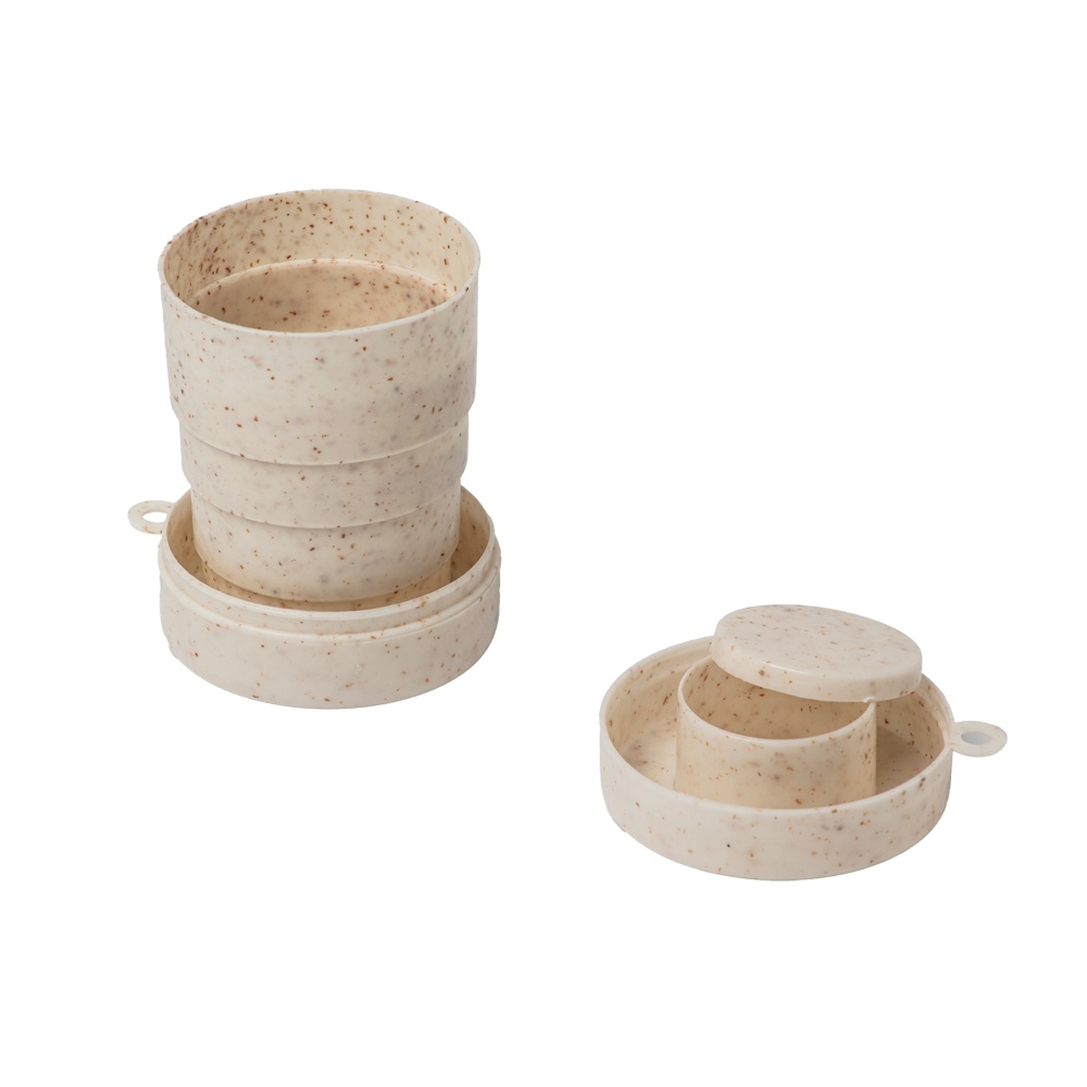 Copo Fibra de Arroz Retrátil 200 mL Personalizado