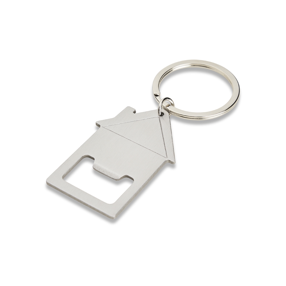 Chaveiro Metal Casa com Abridor