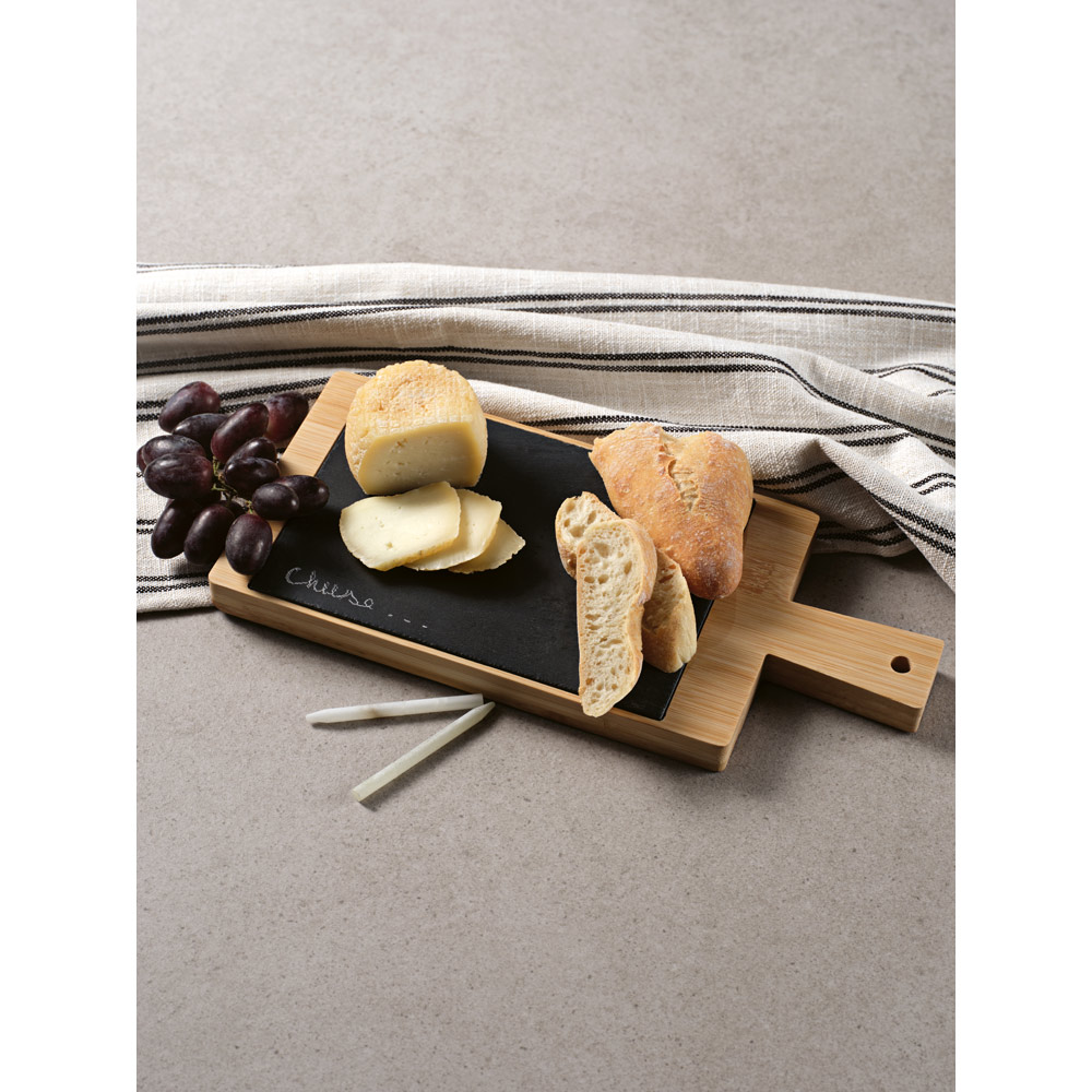 Tábua Bambu com Ardósia