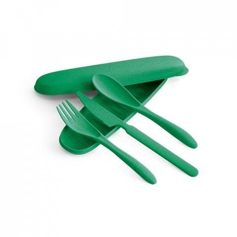 Kit Talheres Fibra de Bambu