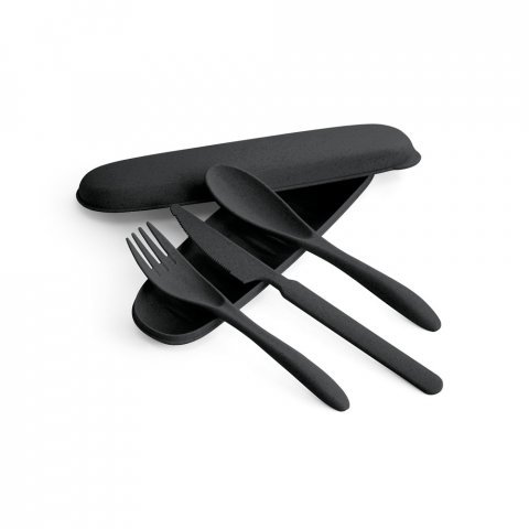 Kit Talheres Fibra de Bambu