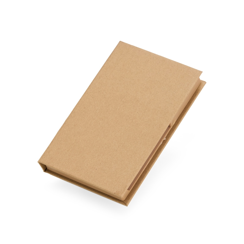 Bloco de Anotações com Autoadesivos e Caneta