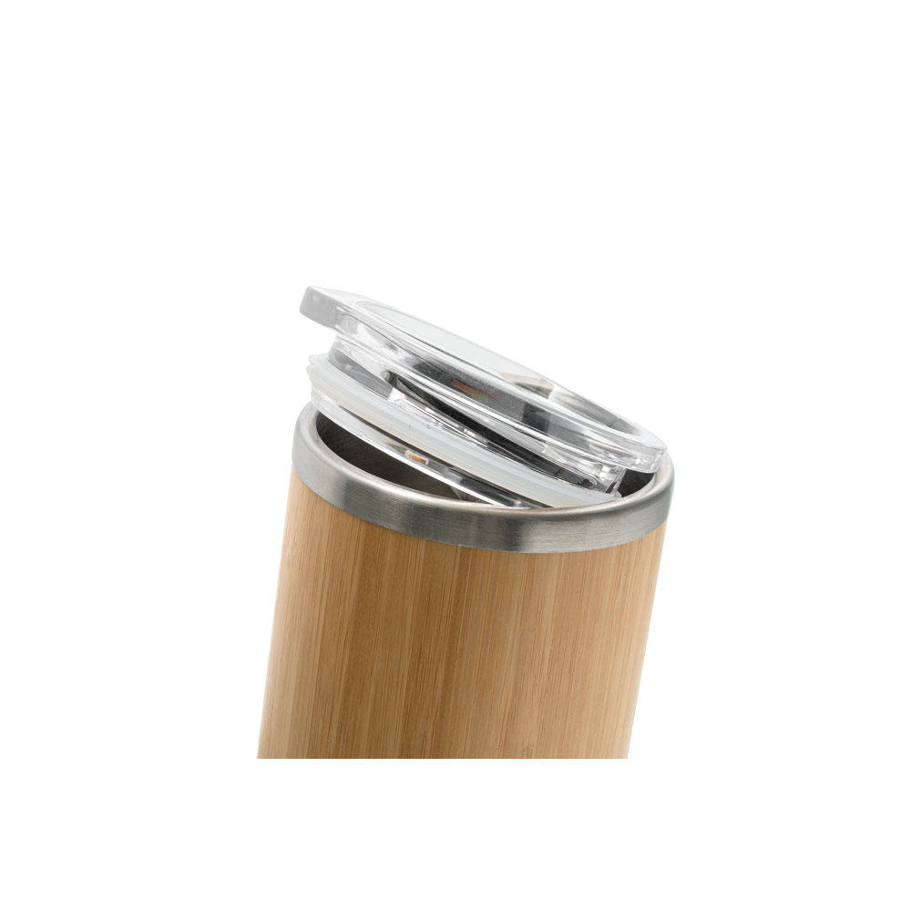 Copo Térmico Inox e Bambu 350 mL Personalizado