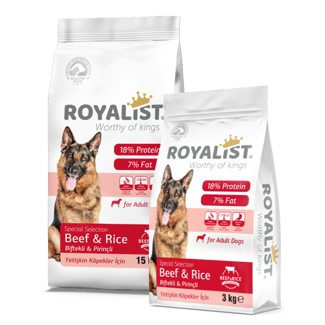 ROYALIST Dry Food / Adult Dog / Beef & Rice 15KG  (beef/dog)   