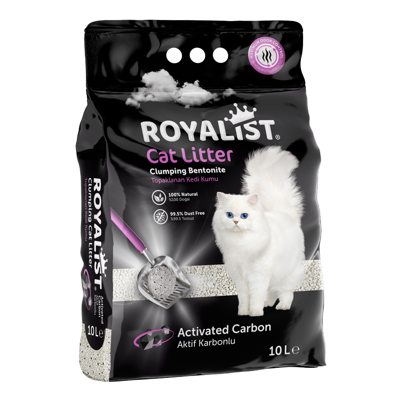 ROYALIST Cat Litter Bentonite / Activated Carbon 10 L & 20 L