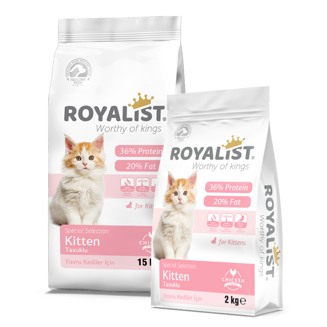 ROYALIST Dry Food / Kitten / Chicken 2KG & 15KG