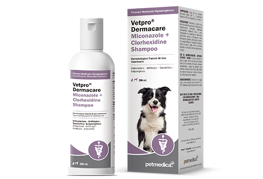 Vetpro® Dermacare Miconazole+Clorhexidine Shampoo 200 ml