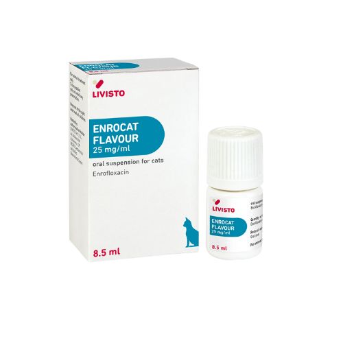 ENROCAT FLAVOUR / Anti-infectives / Enrofloxacin, 25 mg/ml