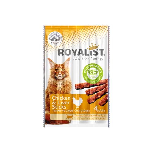 Royalist Cat Chicken & Liver Sticks 4x5 g