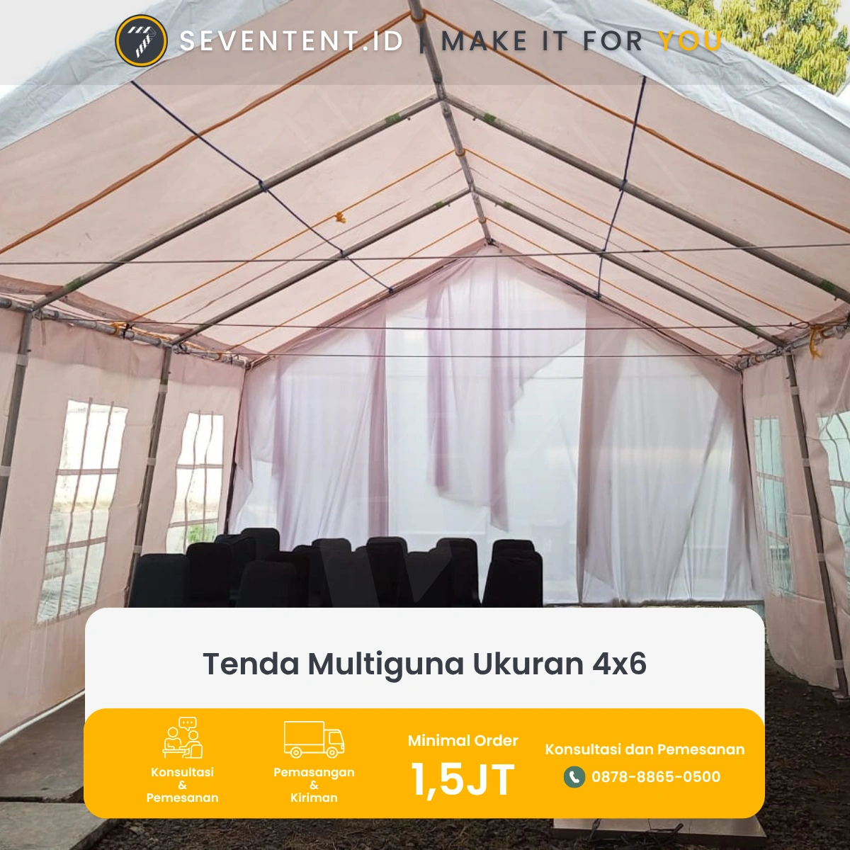 Tenda Multiguna Ukuran 4x6  