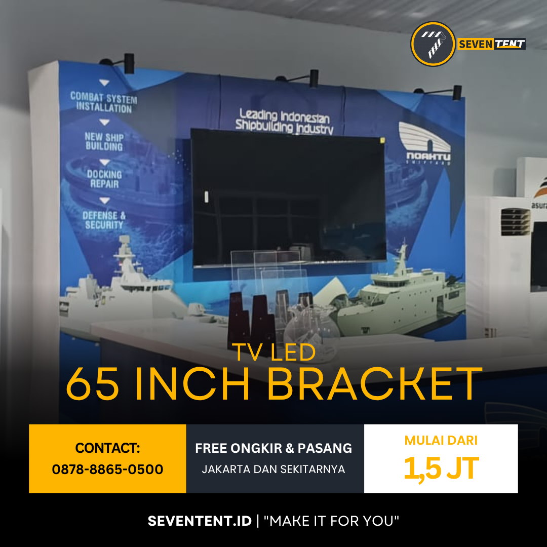 TV LED 65 Inch (Bracket Backdrop)