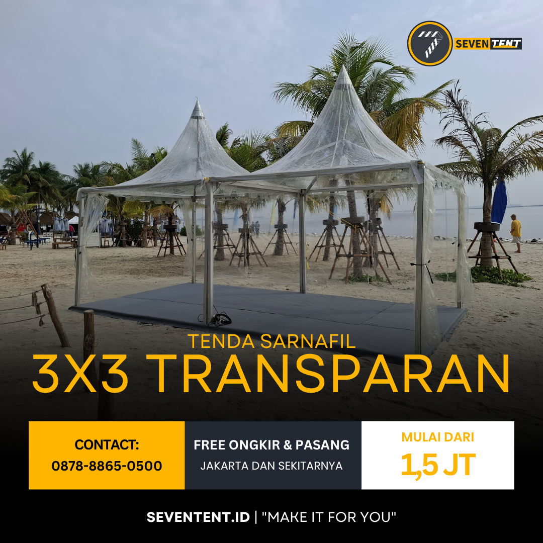 Tenda Sarnafil 3x3 Transparan