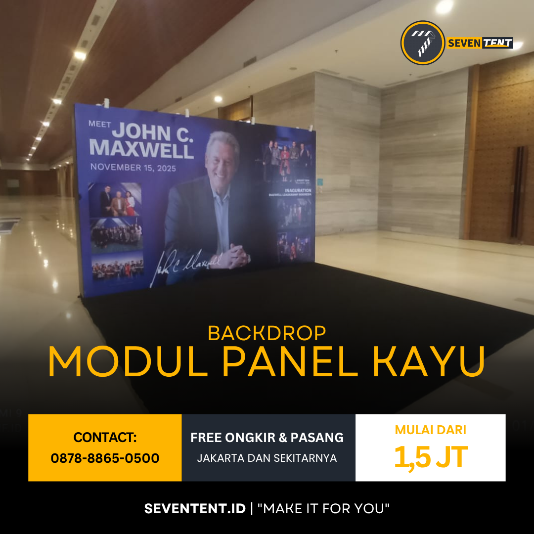 Backdrop Modul Panel Kayu