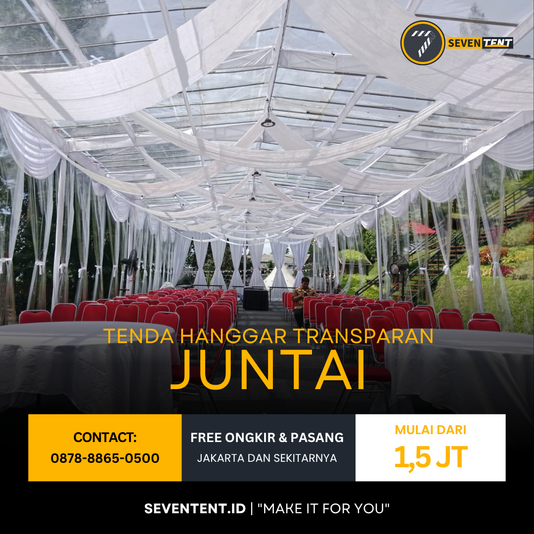 Tenda Hanggar Transparan Juntai