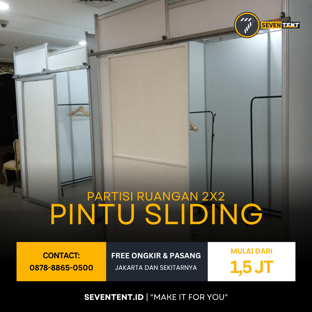 Partisi Ruangan 2x2 (Pintu Sliding)