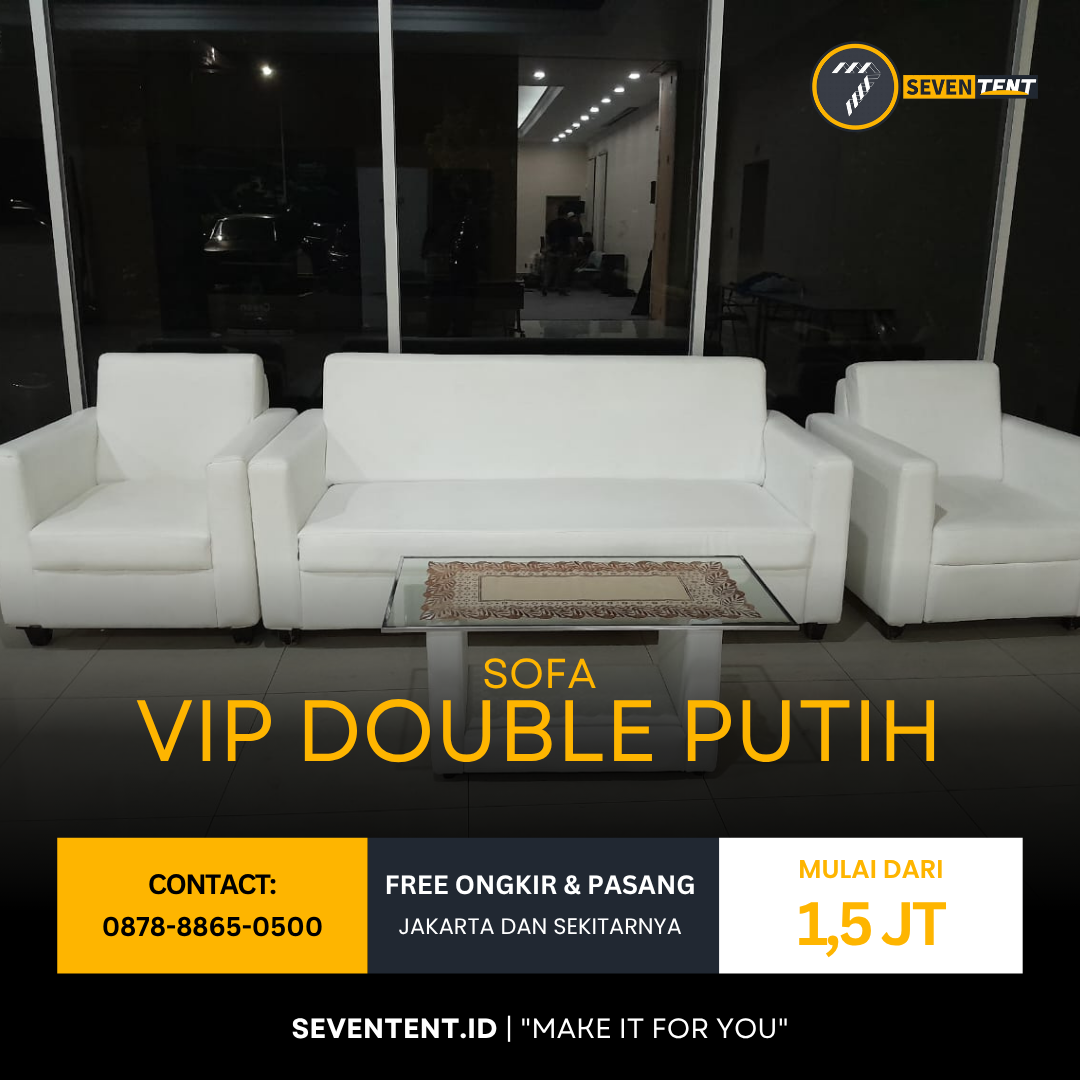 Sofa VIP Double Putih