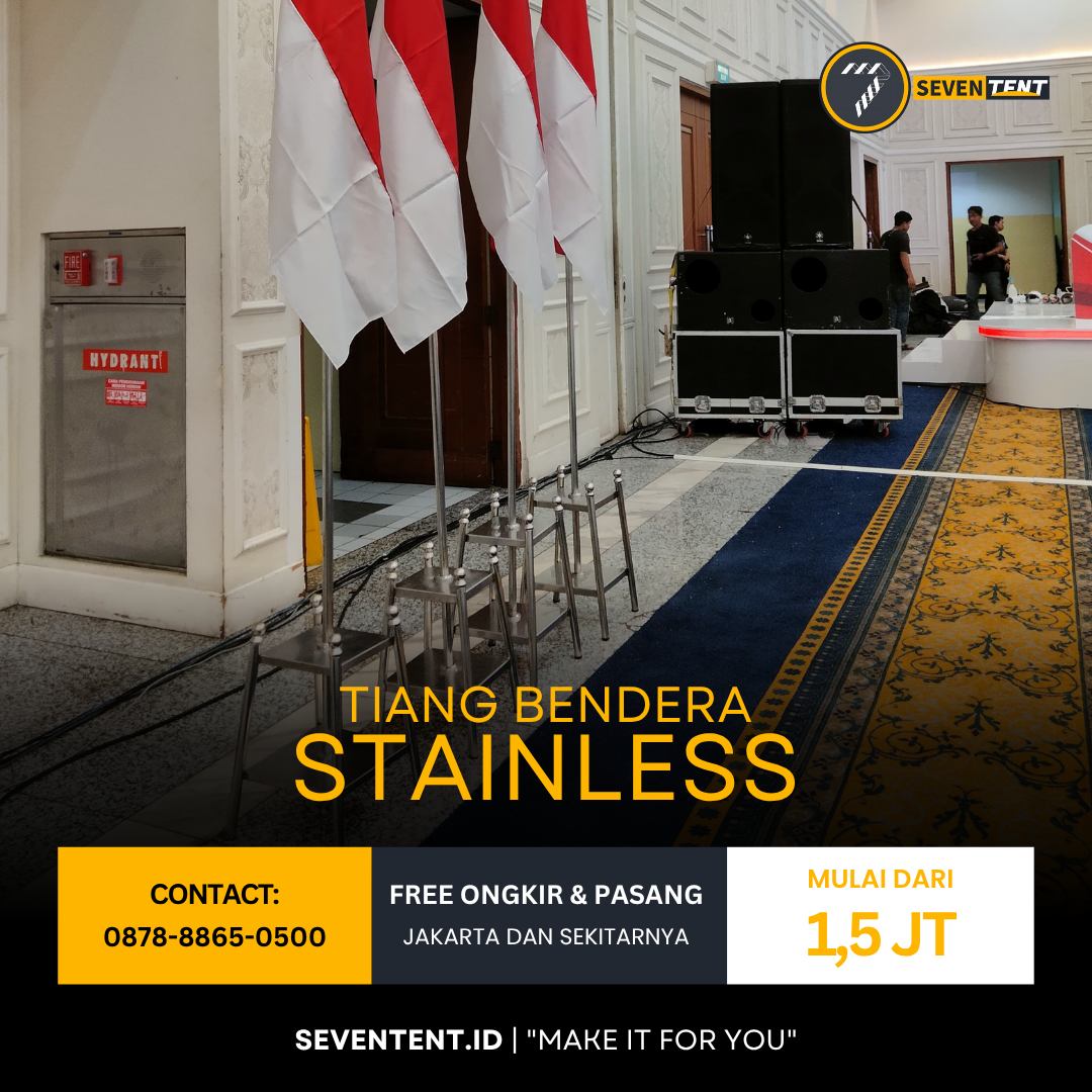 Tiang Bendera Stainless (Indoor)