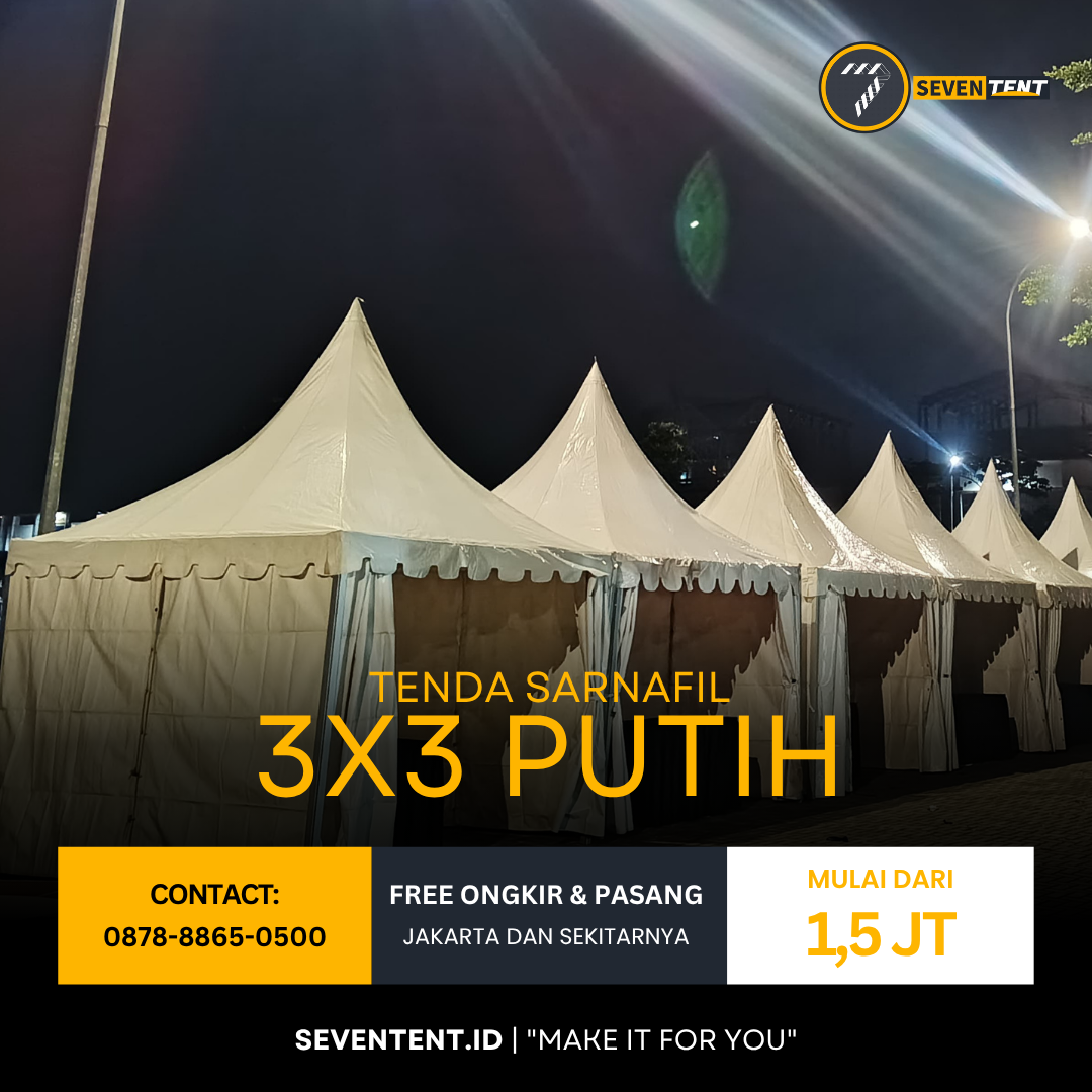 Tenda Sarnafil 3x3 Putih