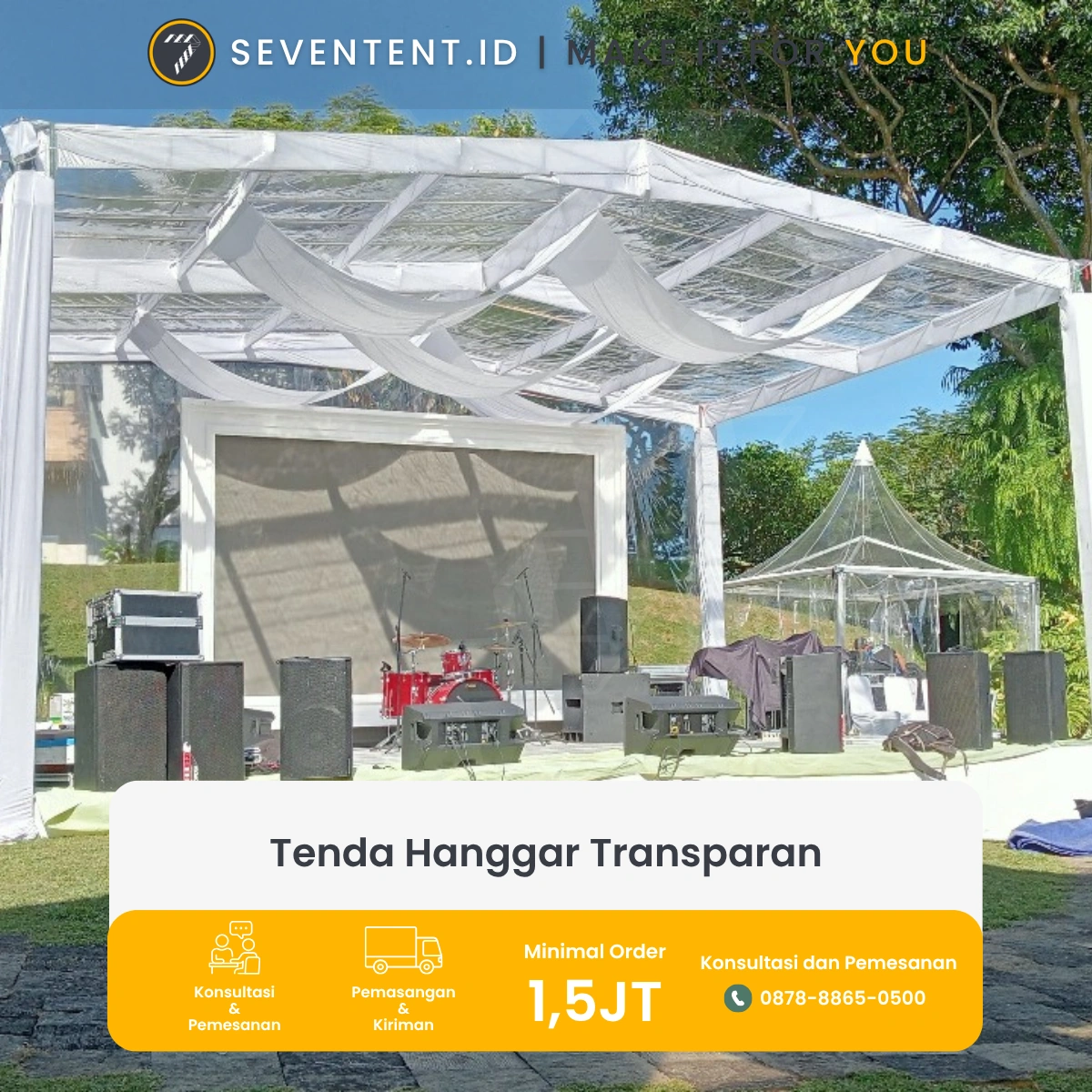 Tenda Hanggar Transparan  