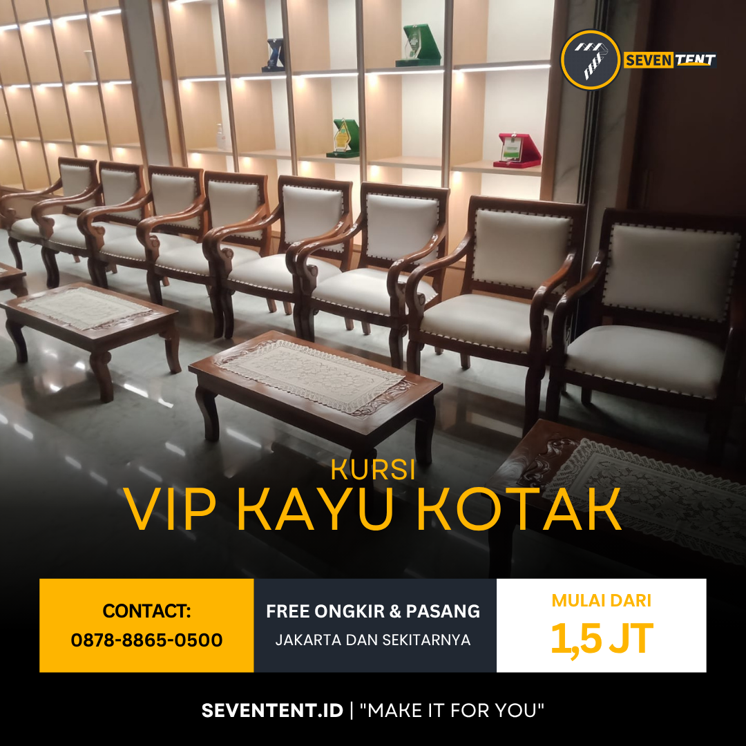Kursi VIP Kayu Kotak