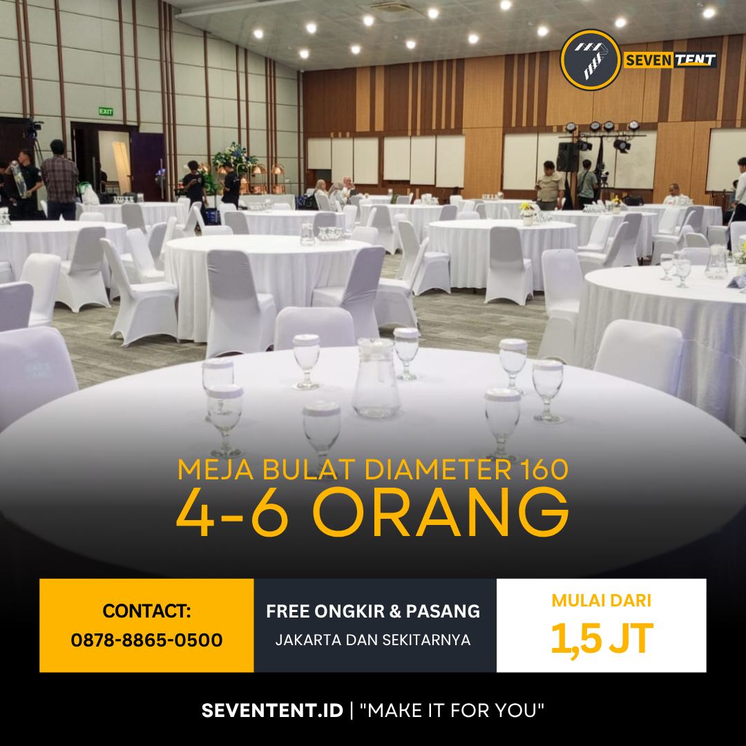 Meja Bulat/Round Table Diameter 160cm