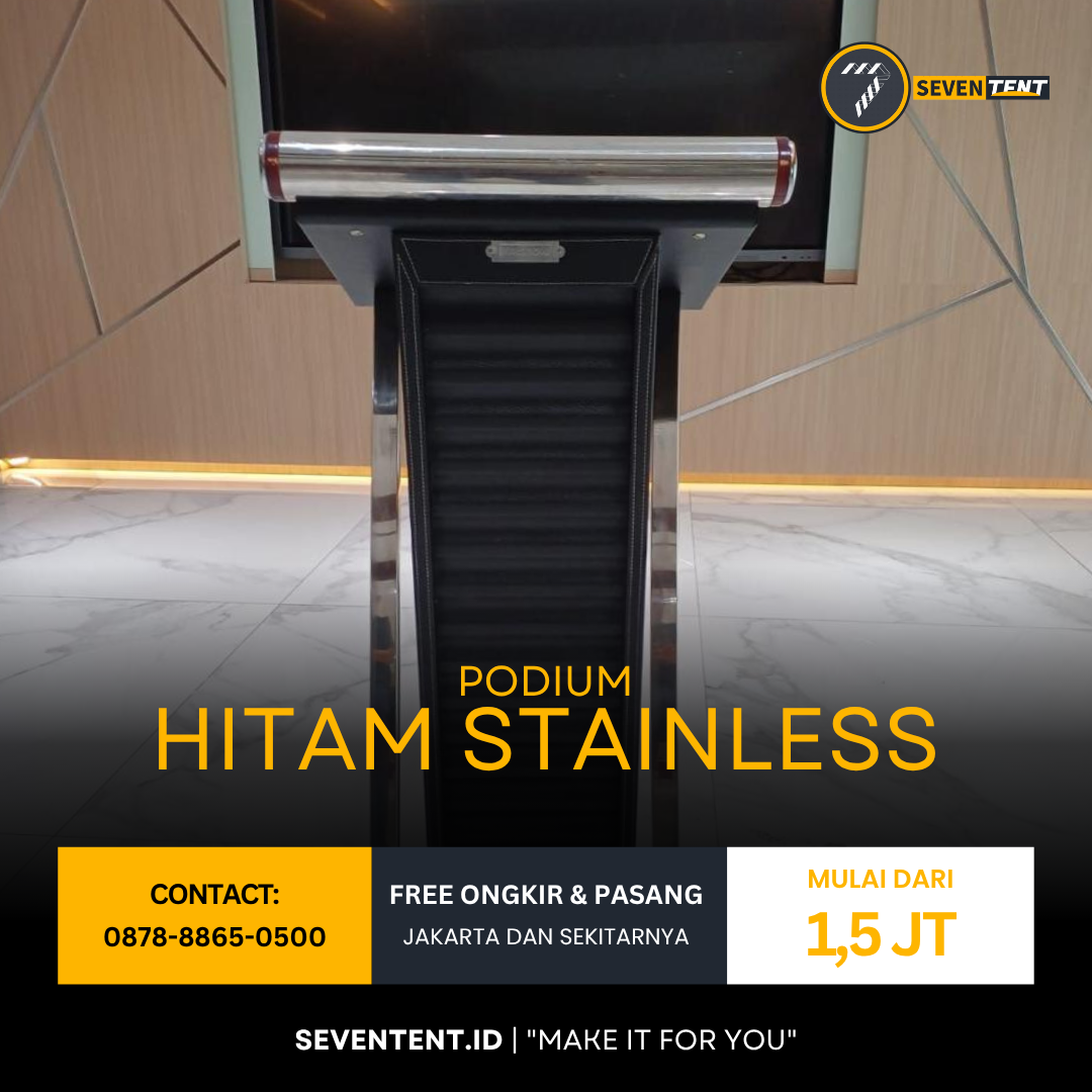 Podium Hitam Stainless