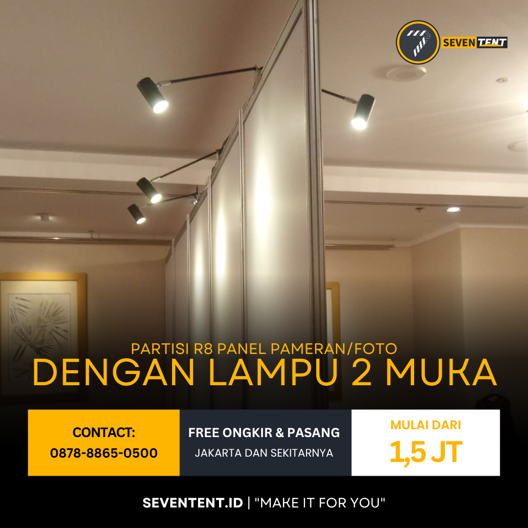 Panel Pameran R8 (Lampu 2 Muka)