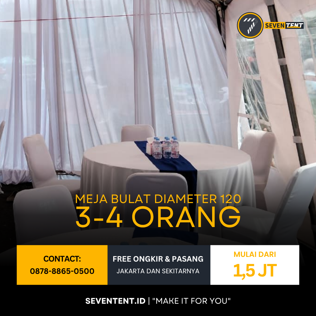 Meja Bulat/Round Table Diameter 120cm