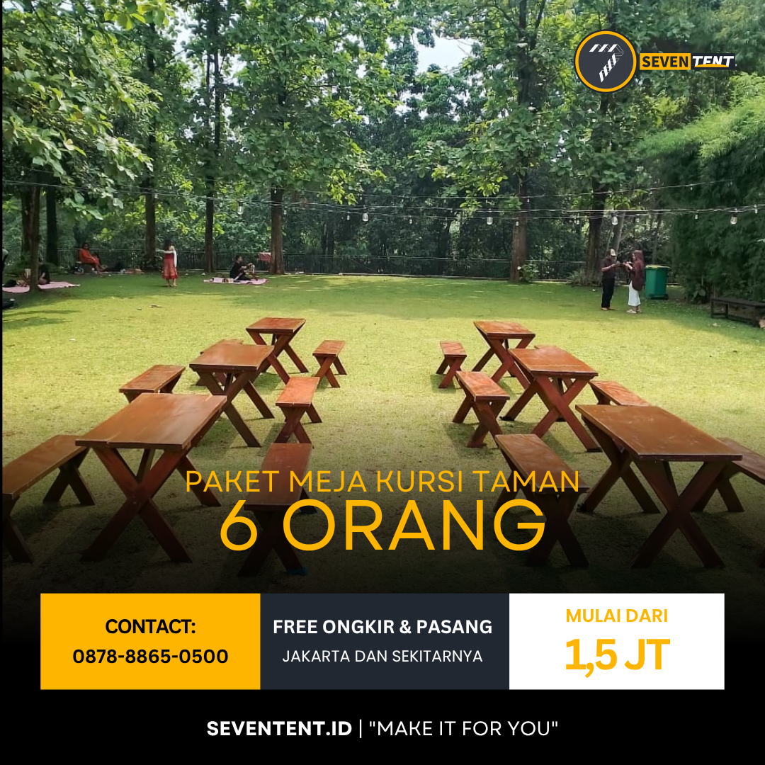 Paket Meja Kursi Taman (6 Orang)
