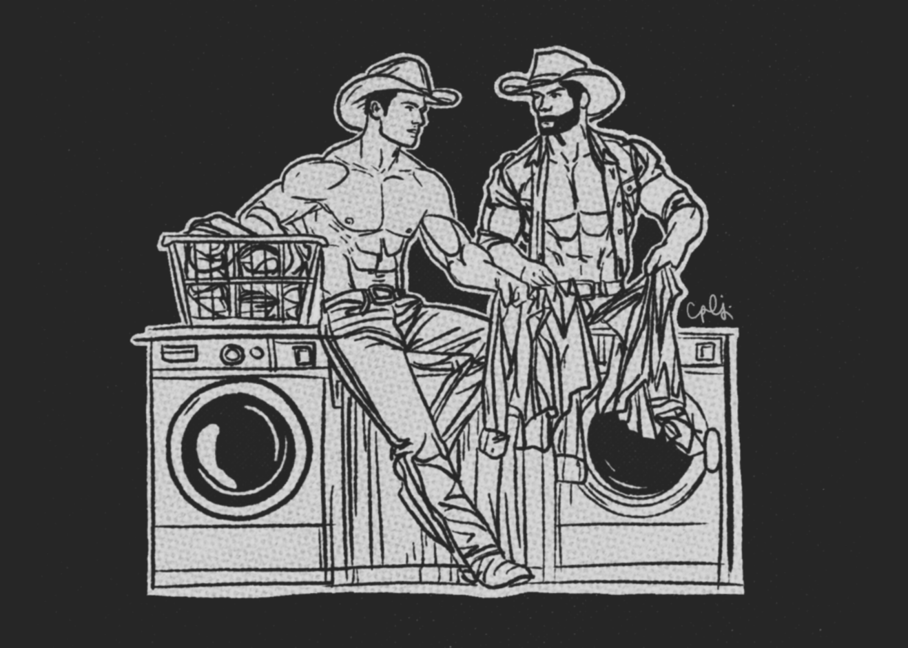 "Doin' Loads" Matted Print