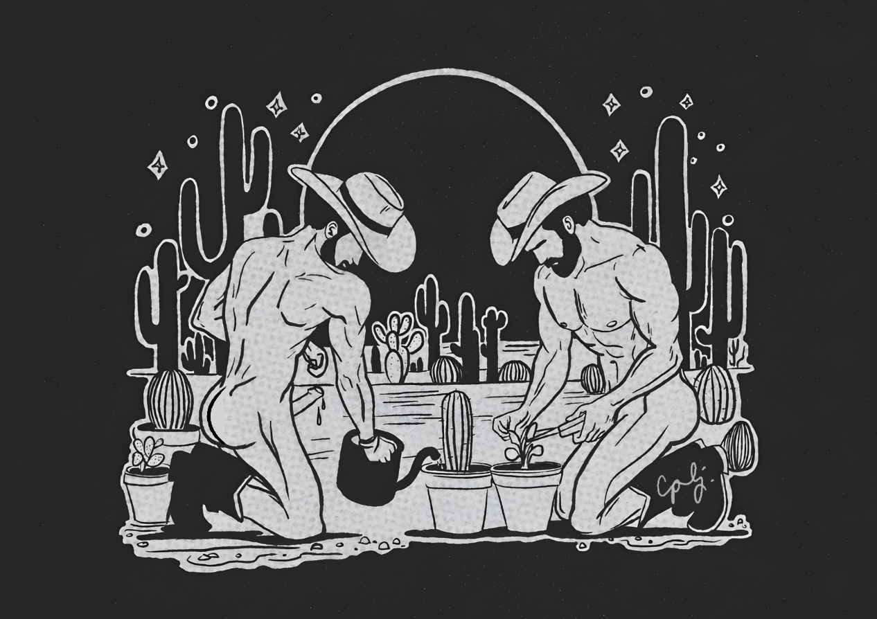 "Hardening" Matted Print